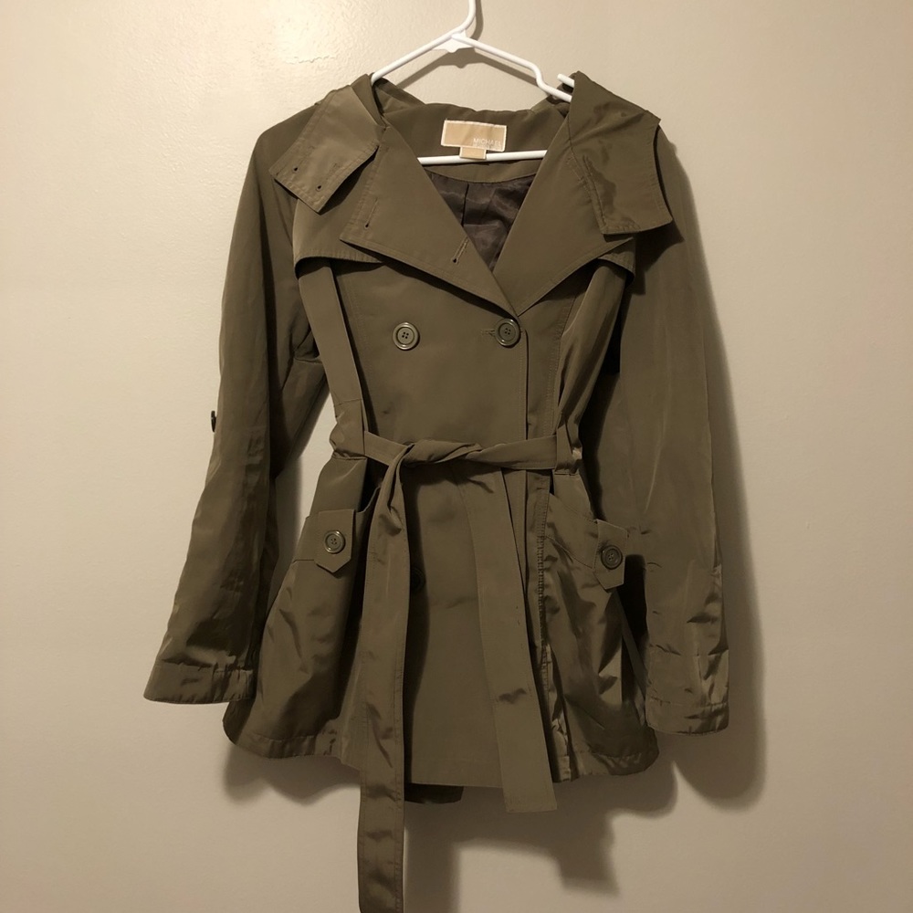 Michael Kors Hooded Trench Coat